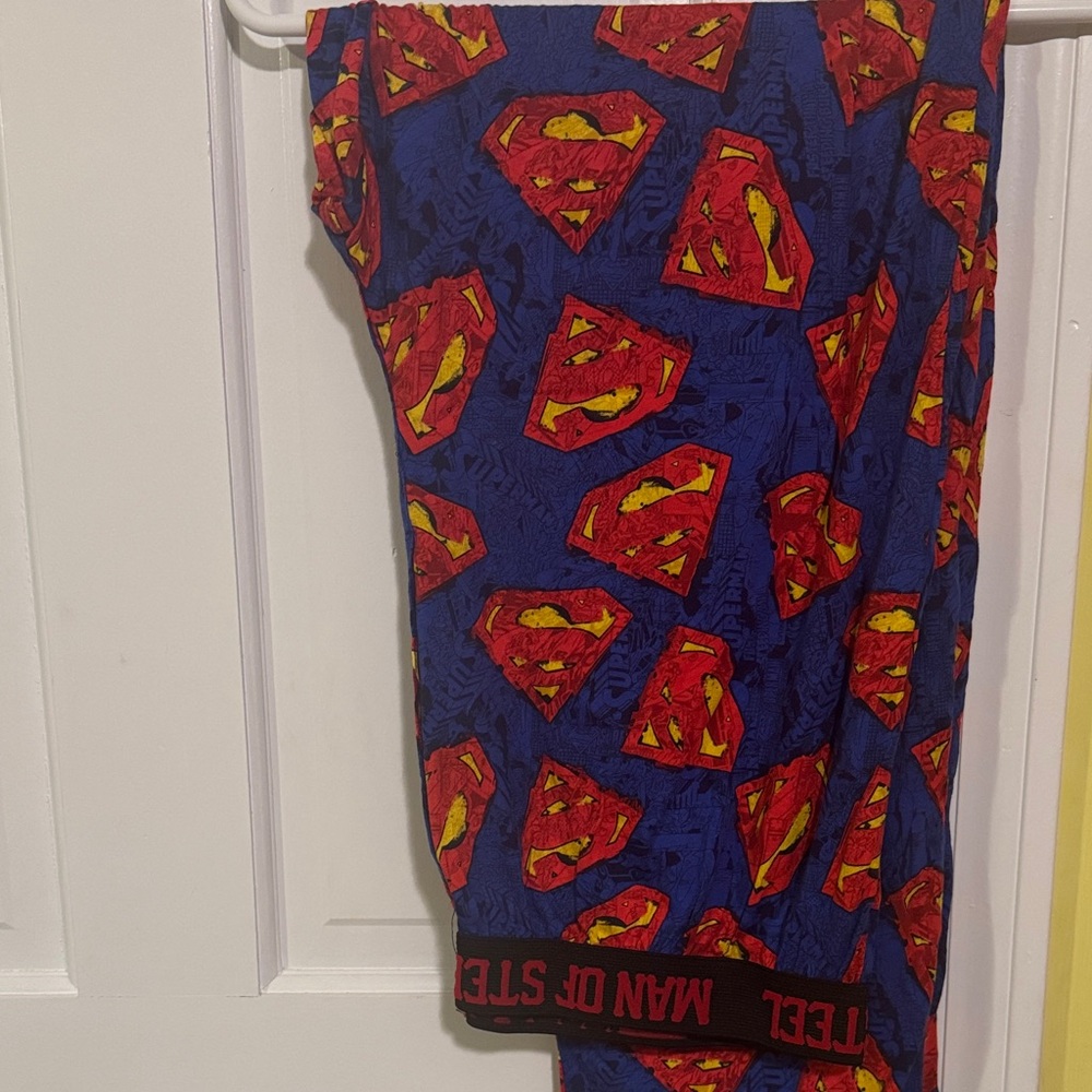 Dc Comics Superman Patterned Lounge Pants - image 1